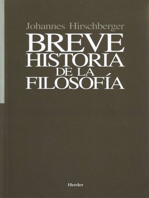 cover image of Breve historia de la filosofía